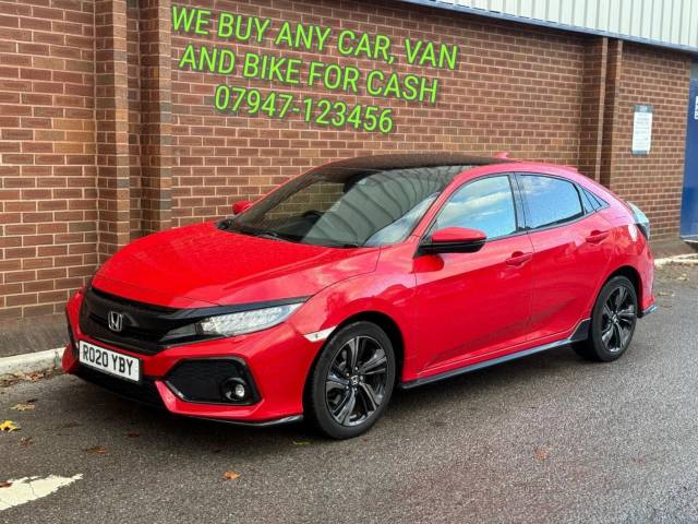 Honda Civic 1.5 VTEC Turbo Sport Plus 5dr HATCHBACK Petrol Red